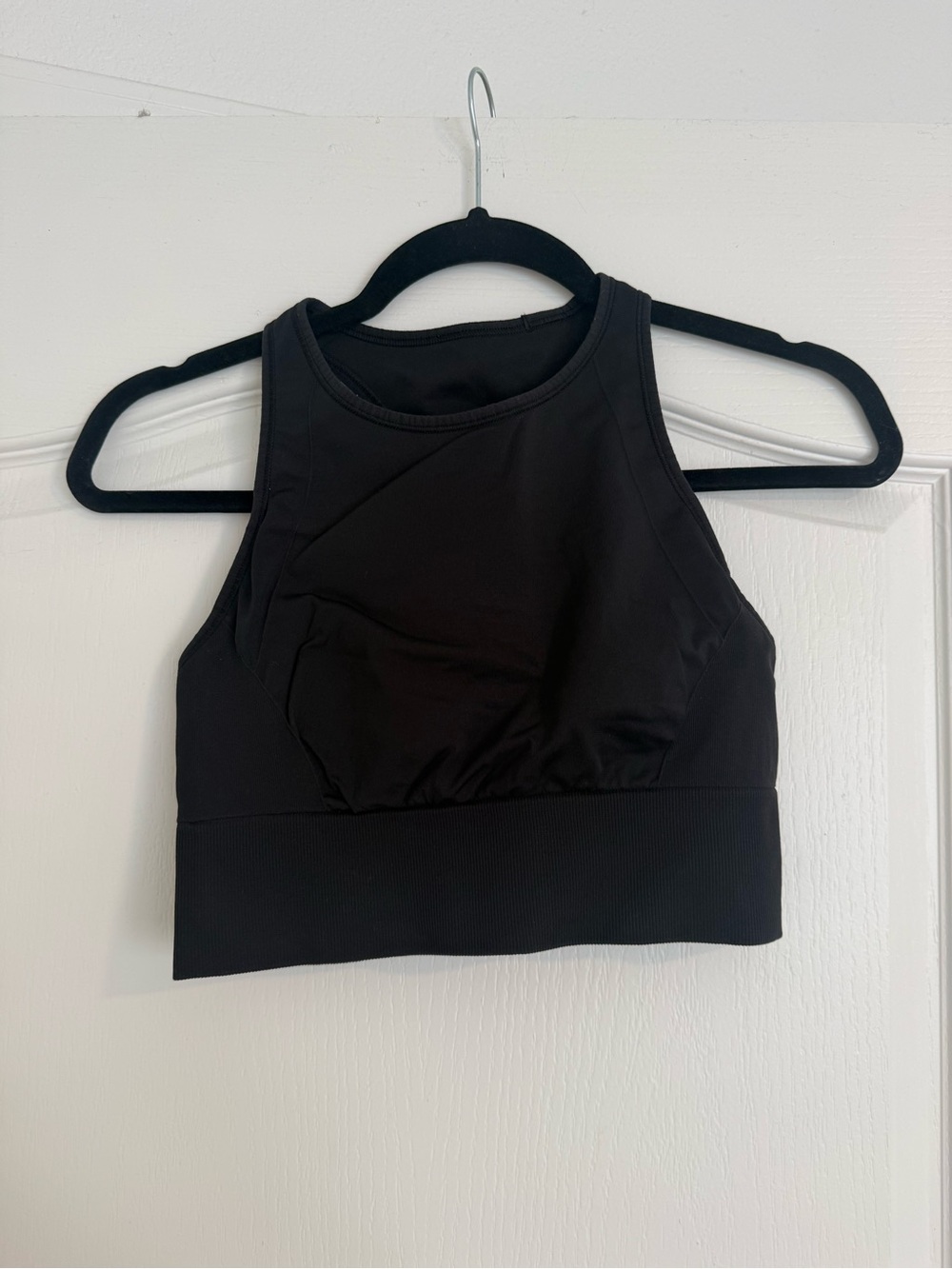 lululemon athletica Black High-Neck Longline Sports Bra